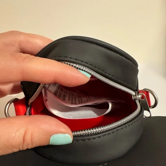 Rhinestoned Disney Minnie Mouse Small Crossbody Bag - Picture 3 of 9